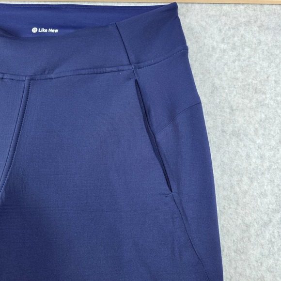 Lululemon Scuba High-Rise Jogger Navy Blue Fleece Sweatpants Womens Size 4 - Picture 5 of 12